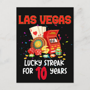 Las Vegas Wedding Jubileum Lucky Couple Briefkaart
