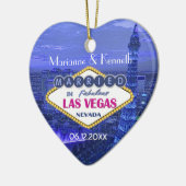 Las Vegas Wedding Keramisch Ornament (Links)