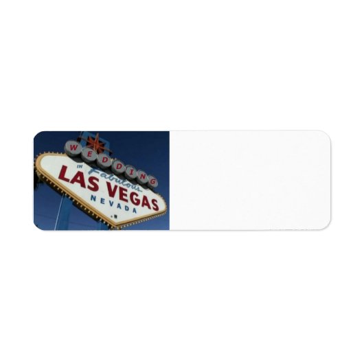 Las Vegas Wedding Label (Voorkant)