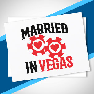 Las Vegas Wedding - Paar - Gehuwd in Vegas Briefkaart