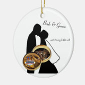 Las Vegas Wedding Personalized Ceramic Ornament (Links)