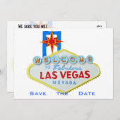 Las Vegas Wedding Save the Date (Voorkant / Achterkant)