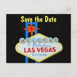 Las Vegas Wedding Save the Date Aankondigingskaart