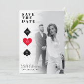 Las Vegas Wedding Save the Date Kaart (Staand voorkant)