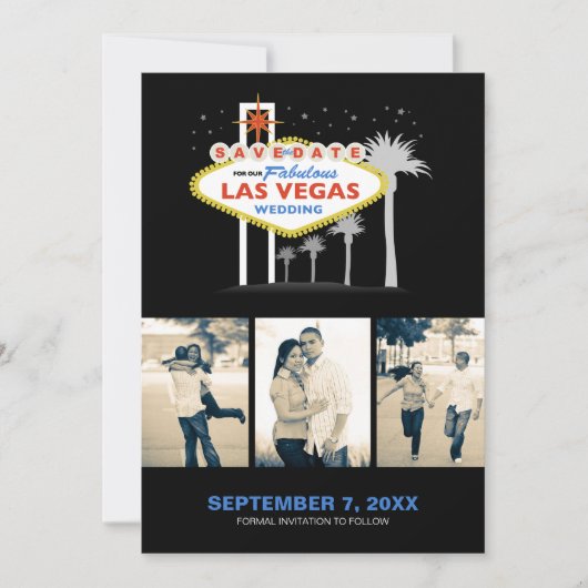 Las Vegas Wedding Save-the-date Save The Date (Voorkant)