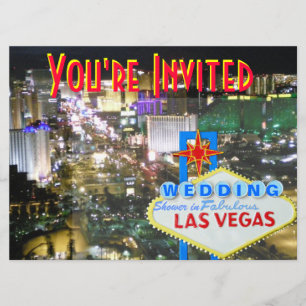 Las Vegas Wedding Shower Uitnodiging