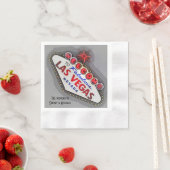 Las Vegas Wedding Silver Grey Servetten (Insitu)