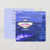Las Vegas Wedding - sparen de Datum Save The Date (Voorkant / Achterkant)