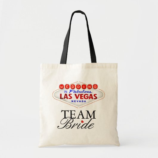Las Vegas Wedding Team Bride Tote Bag (Voorkant)