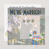 Las Vegas Weddings Aankondiging Fotokaart (Voorkant / Achterkant)