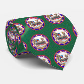 Las Vegas Welcome Sign Red & Blue Poker Chip Stropdas (Opgerold)