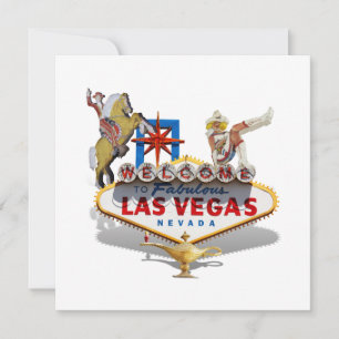 Las Vegas Welkom Bord Kaart