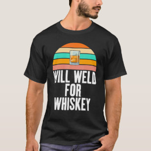 Las voor Whisky Grap Vintage Thema voor Lassertjes T-shirt