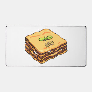 Lasagna cartoon illustratie bureaumat