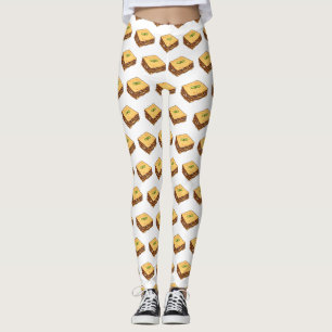 Lasagna cartoon illustratie leggings