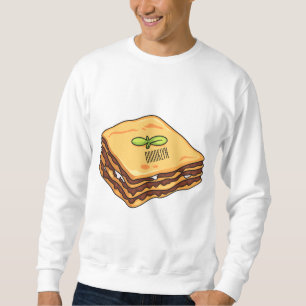 Lasagna cartoon illustratie trui
