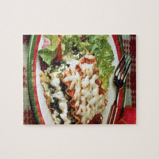 Lasagna Dinner Legpuzzel (Horizontaal)