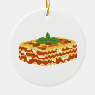 Lasagna Keramisch Ornament