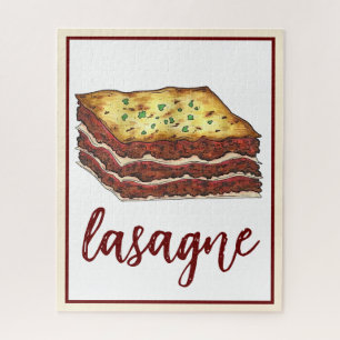 Lasagna Lasagna Italiaans-Amerikaanse keukengerei Legpuzzel
