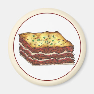 Lasagna Lasagna Italiaans-Amerikaanse keukengerei Magneet