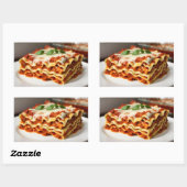 Lasagna Rechthoekige Sticker (Vel)