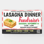 Lasagne diner fondsenwerving Banner (Horizontaal)