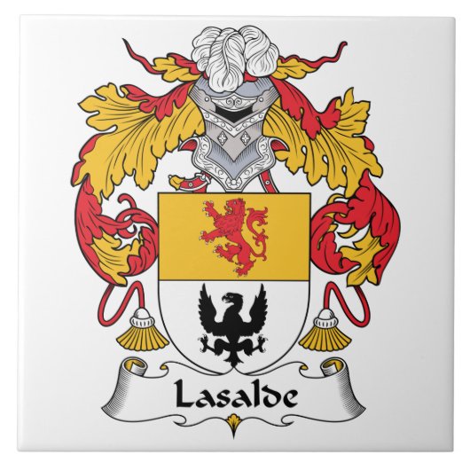 Lasalde Family Crest Tegeltje (Voorkant)