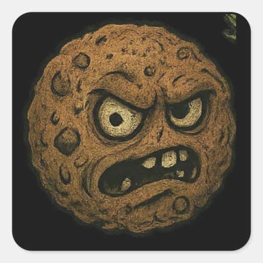 Lasanghetti's GrumpChuck Vierkante Sticker (Voorkant)