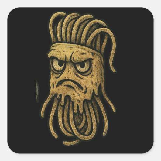 Lasanghetti's Noodie Vierkante Sticker (Voorkant)