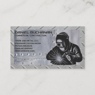 lasarbeider   vonken   Staalstaal Lijst Visitekaartje