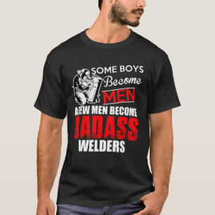 Lasboeien worden Mannen die een badas worden T-shirt