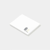 Lasbril en fakkel post-it® notes (Schuin)