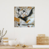 Lascaus Megaloceros Cave Painting Poster (Keuken)