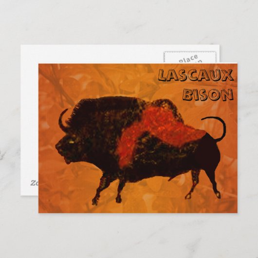 Lascaux Bison Briefkaart (Voorkant / Achterkant)