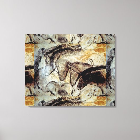 Lascaux Cave Peinture de Chevaux sur toile (Recto)