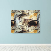Lascaux Cave Peinture de Chevaux sur toile (Insitu (Plancher de Bois))