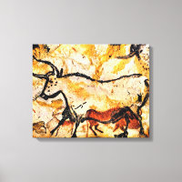 Lascaux Cave Peinture de Vache sur toile