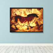 Lascaux Horse Canvas Afdruk (Insitu (Houten vloer))