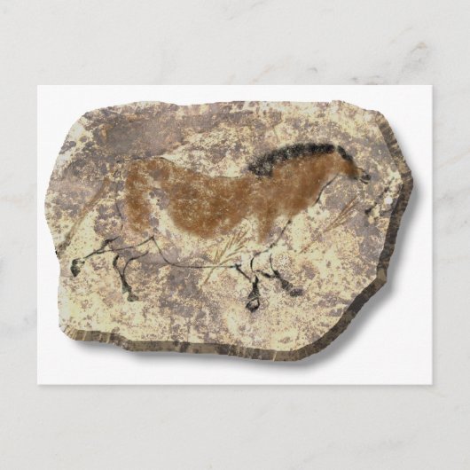 Lascaux Horse stone Briefkaart (Voorkant)