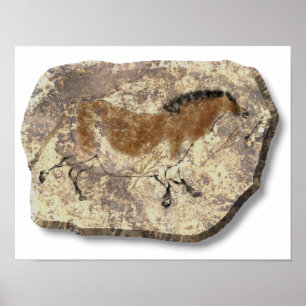 Lascaux Horse stone Poster