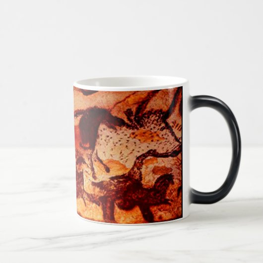 Lascaux Horses and a Bull Magische Mok (Rechts)