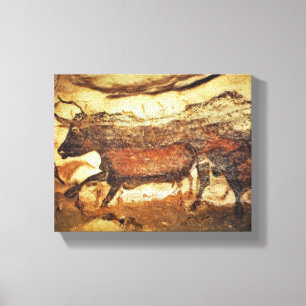 Lascaux prehistorische grotschildering canvas afdruk