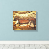 Lascaux prehistorische grotschildering canvas afdruk (Insitu (Houten vloer))