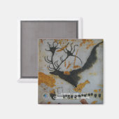 Lascaux reuzenhert magneet (Voorkant / Achterkant)
