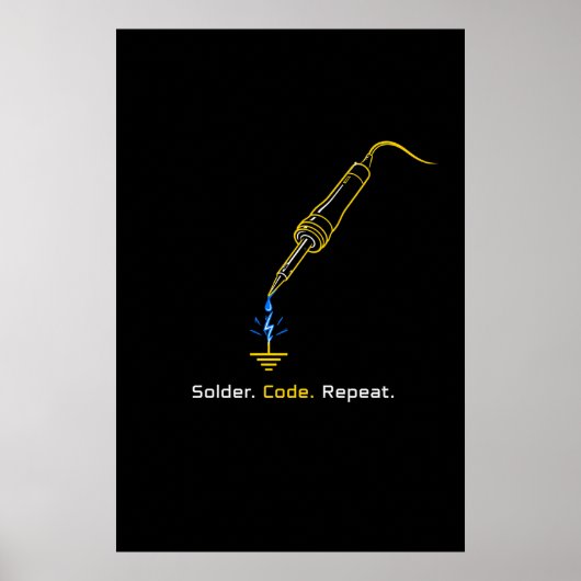 Lascodeer Herhaal Ingebedde Engineering Poster (Voorkant)