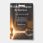 Lascontract constructie voeg naam toe contact nr badge (Achterkant)