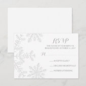 Laser-besnoeiing Huwelijk RSVP van de Winter van (Voorkant / Achterkant)