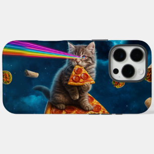 Laser Cat Pizza Party iPhone 16 Pro Max Hoesje