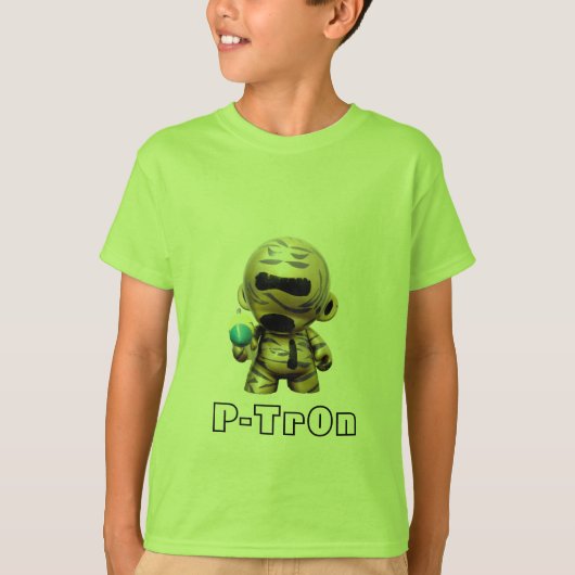 Laser de P-Tron - T-shirt vert (Devant)