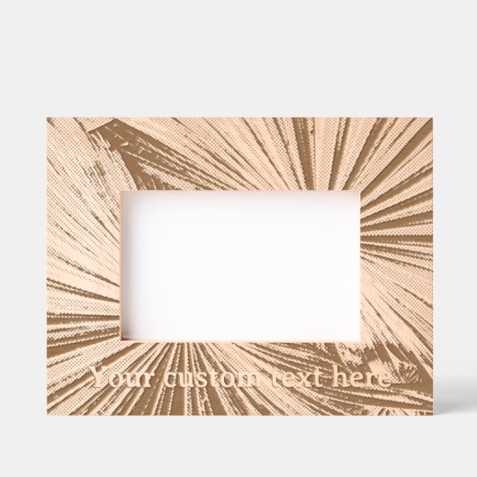 Laser geëtst afbeeldingen lijst met palmblad ontwe gegraveerde lijstjes (Voorkant)